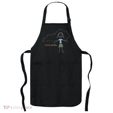 Funny Wos 606 Area Code Ky Kentucky Souvenir Apron