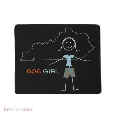 Funny Wos 606 Area Code Ky Kentucky Souvenir Mousepad