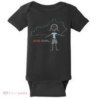 Funny Wos 606 Area Code Ky Kentucky Souvenir Baby Bodysuit thumb 0