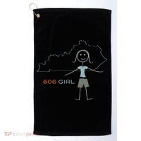 Funny Wos 606 Area Code Ky Kentucky Souvenir Golf Towel thumb 0
