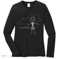 Funny Wos 606 Area Code Ky Kentucky Souvenir Women's Long Sleeve Shirt thumb 0
