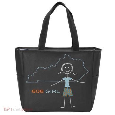 Funny Wos 606 Area Code Ky Kentucky Souvenir Tote Bag