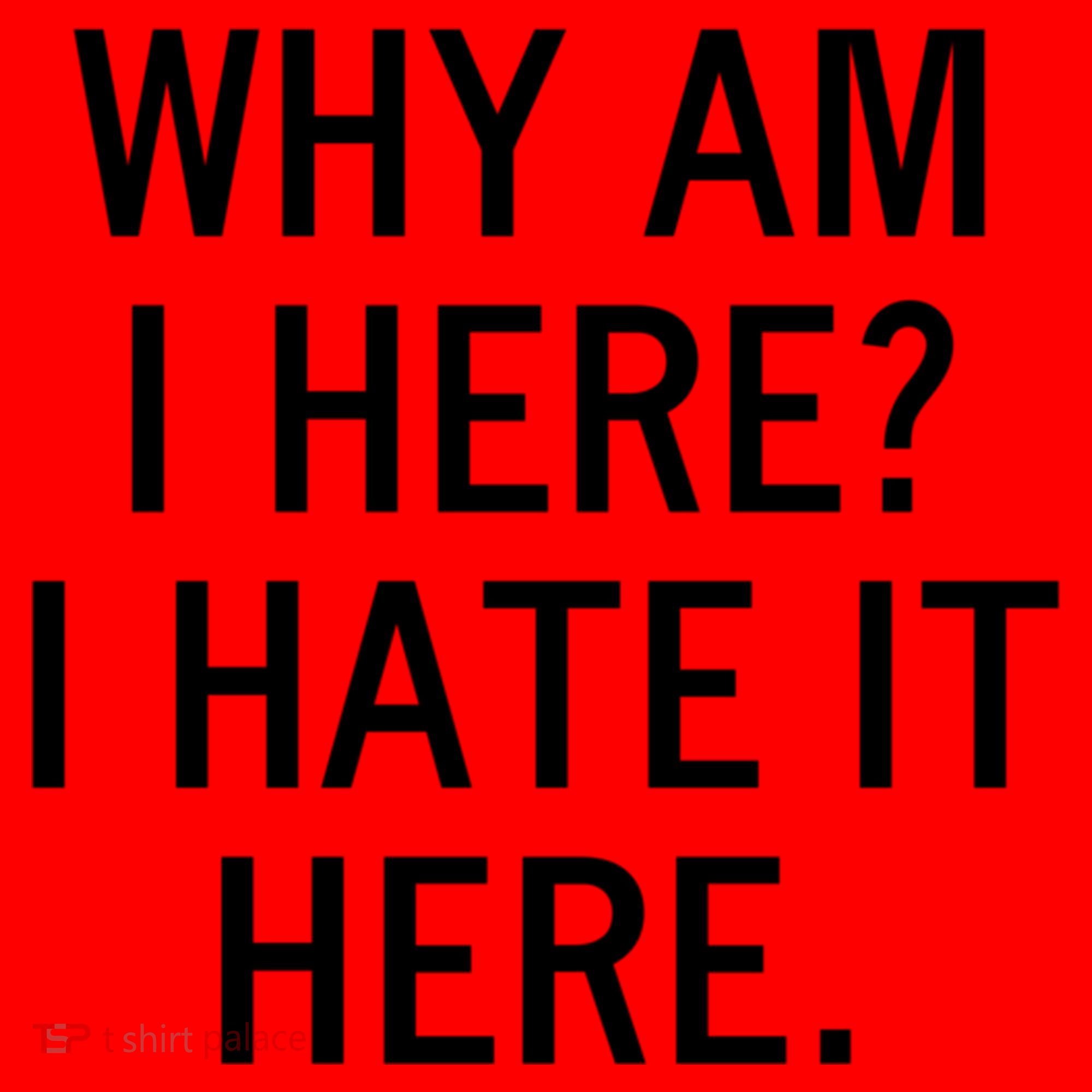 Funny Why Am I Here I Hate It Here Joke Sarcastic Family Gift Santa Hat