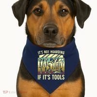 Funny Woodworker Art For Men Carpenter Wood Working Tools USA-Made Doggie Bandana thumb 1