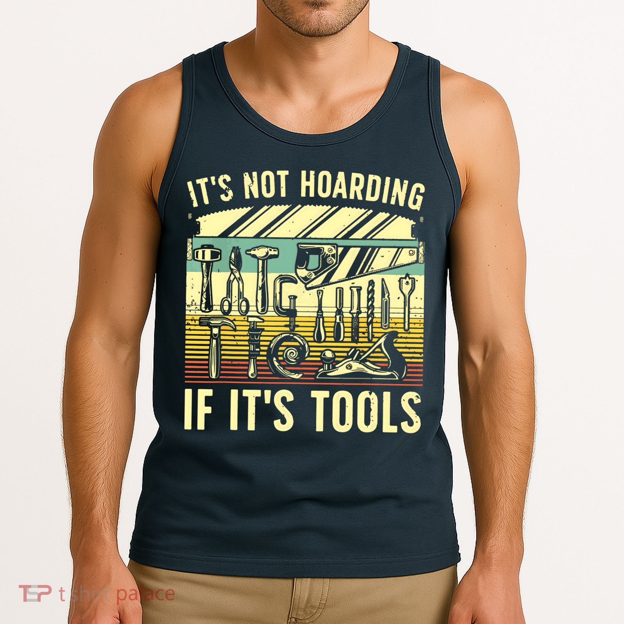 Funny Woodworker Art For Men Carpenter Wood Working Tools Tank Top