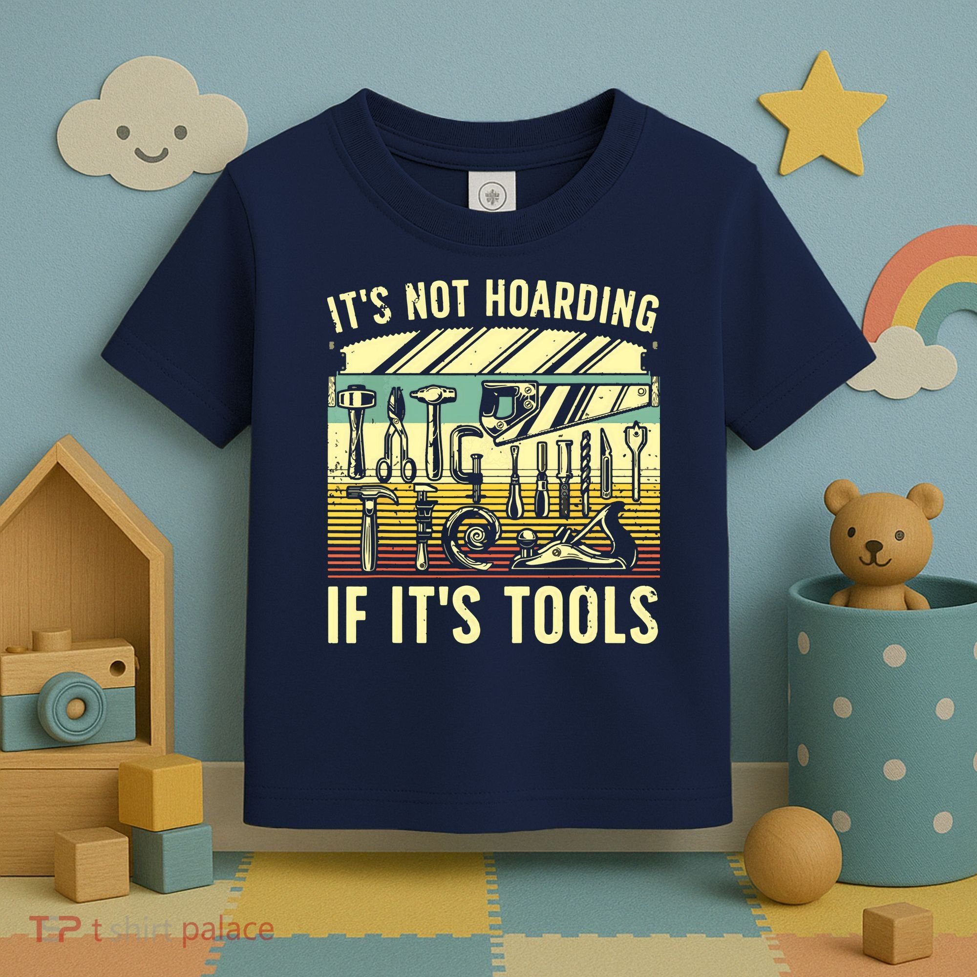Funny Woodworker Art For Men Carpenter Wood Working Tools Toddler T-Shirt