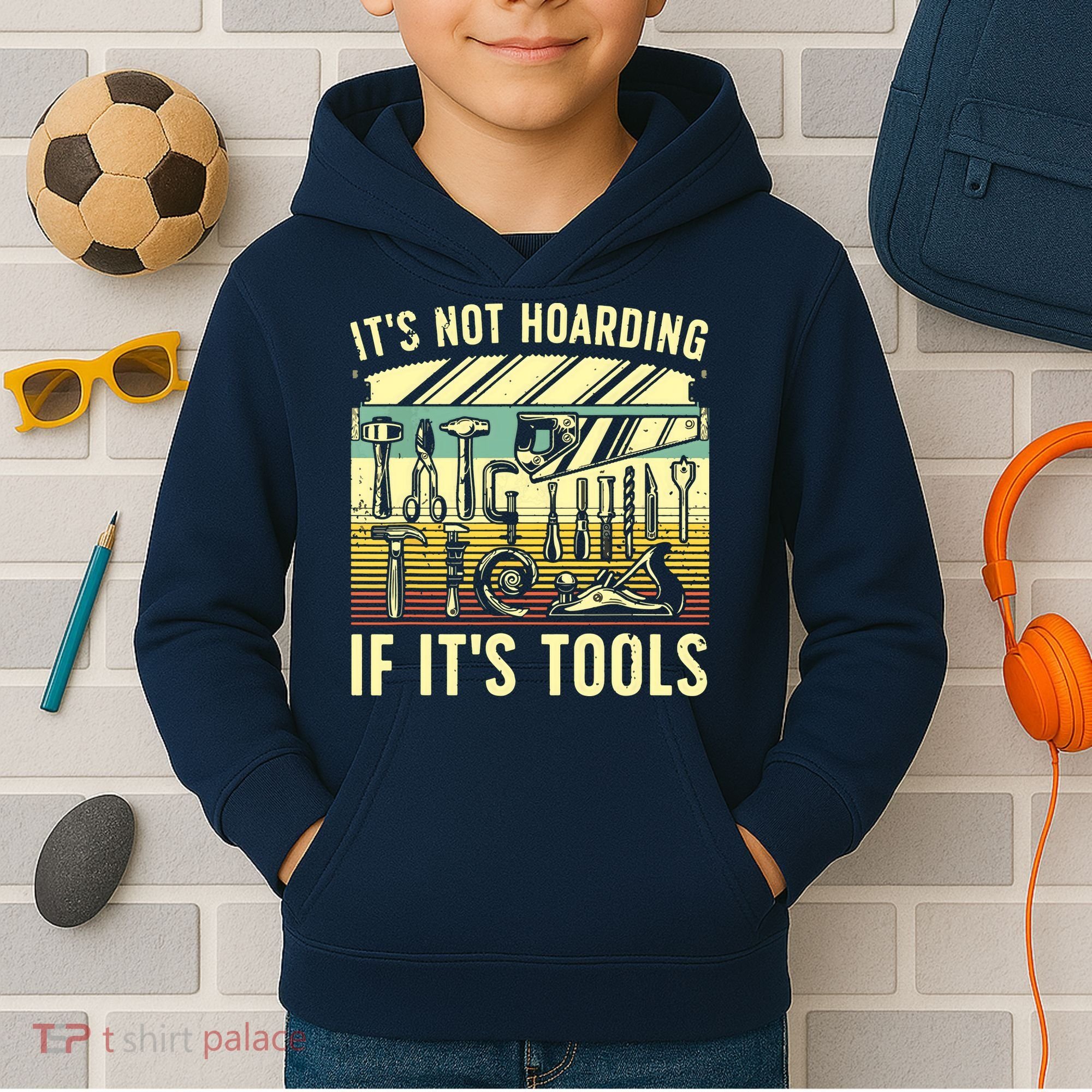 Funny Woodworker Art For Men Carpenter Wood Working Tools Kids Hoodie