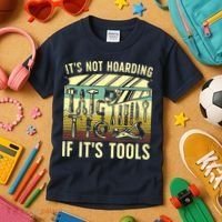 Funny Woodworker Art For Men Carpenter Wood Working Tools Kids T-Shirt thumb 3