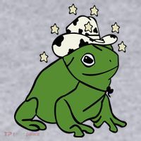 Frog With A Cowboy Hat Women's Sweatshirt thumb 2