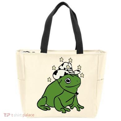 Frog With A Cowboy Hat Tote Bag