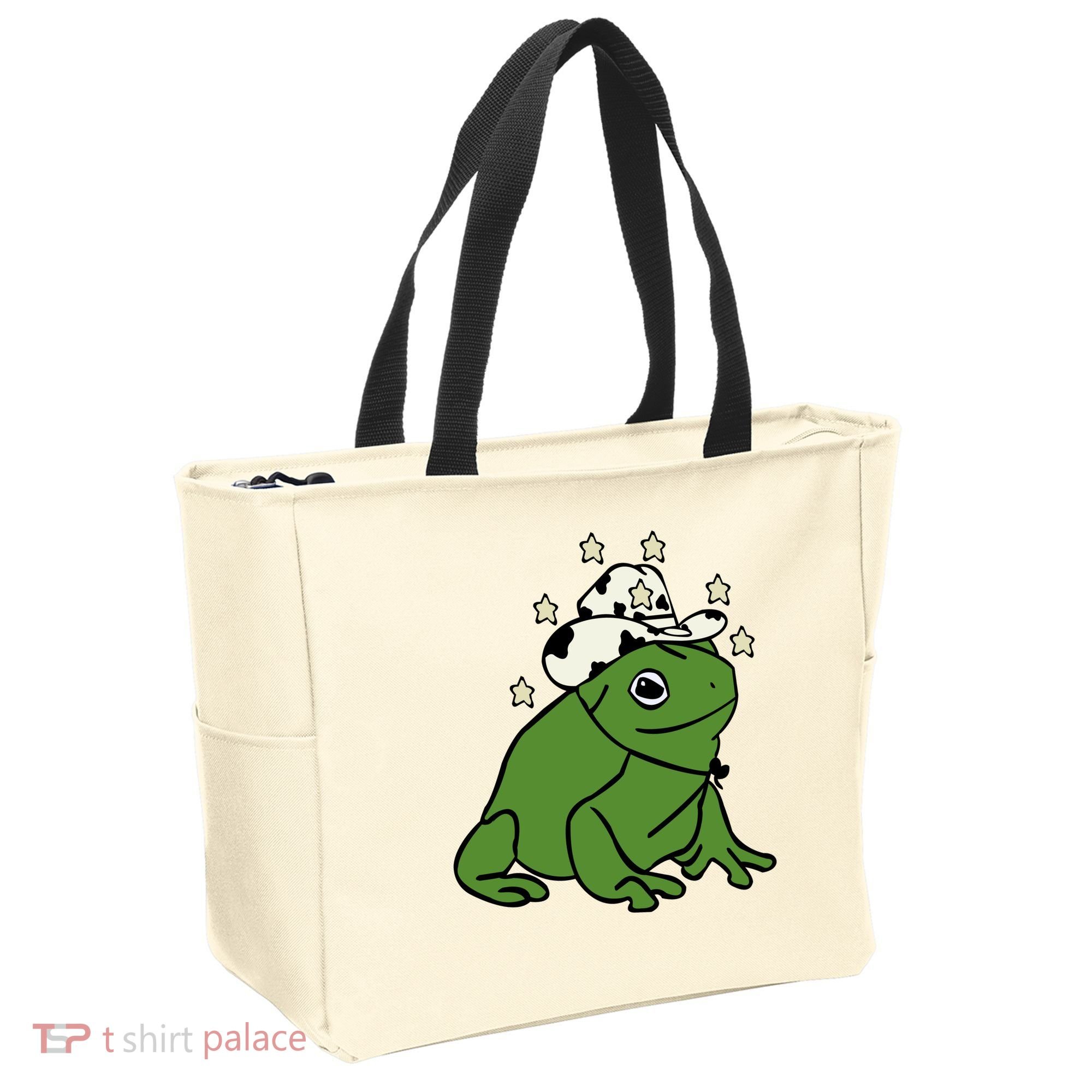Frog With A Cowboy Hat Tote Bag