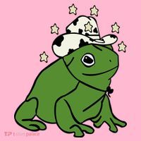 Frog With A Cowboy Hat Coaster thumb 2