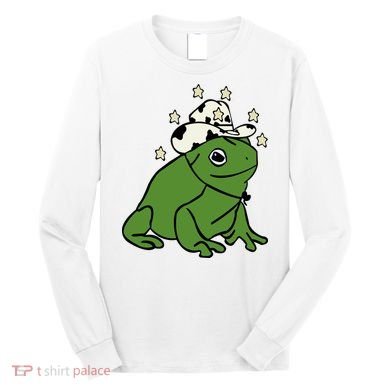 Frog With A Cowboy Hat Long Sleeve Shirt