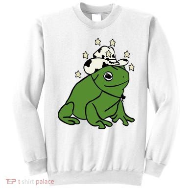 Frog With A Cowboy Hat Sweatshirt