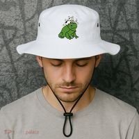 Frog With A Cowboy Hat Bucket Hat thumb 2