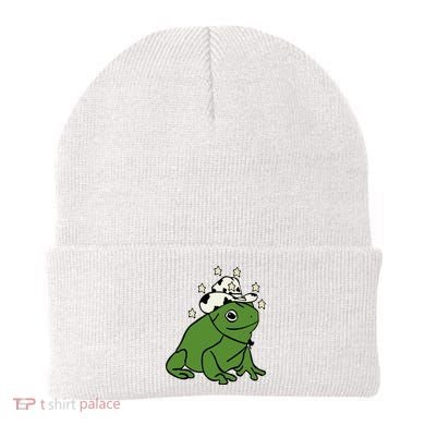 Frog With A Cowboy Hat Beanie