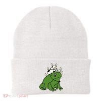 Frog With A Cowboy Hat Beanie thumb 0