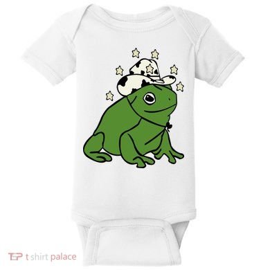 Frog With A Cowboy Hat Baby Bodysuit