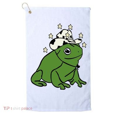 Frog With A Cowboy Hat Golf Towel