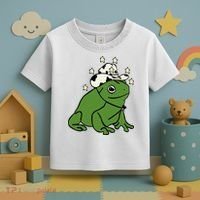 Frog With A Cowboy Hat Toddler T-Shirt thumb 3