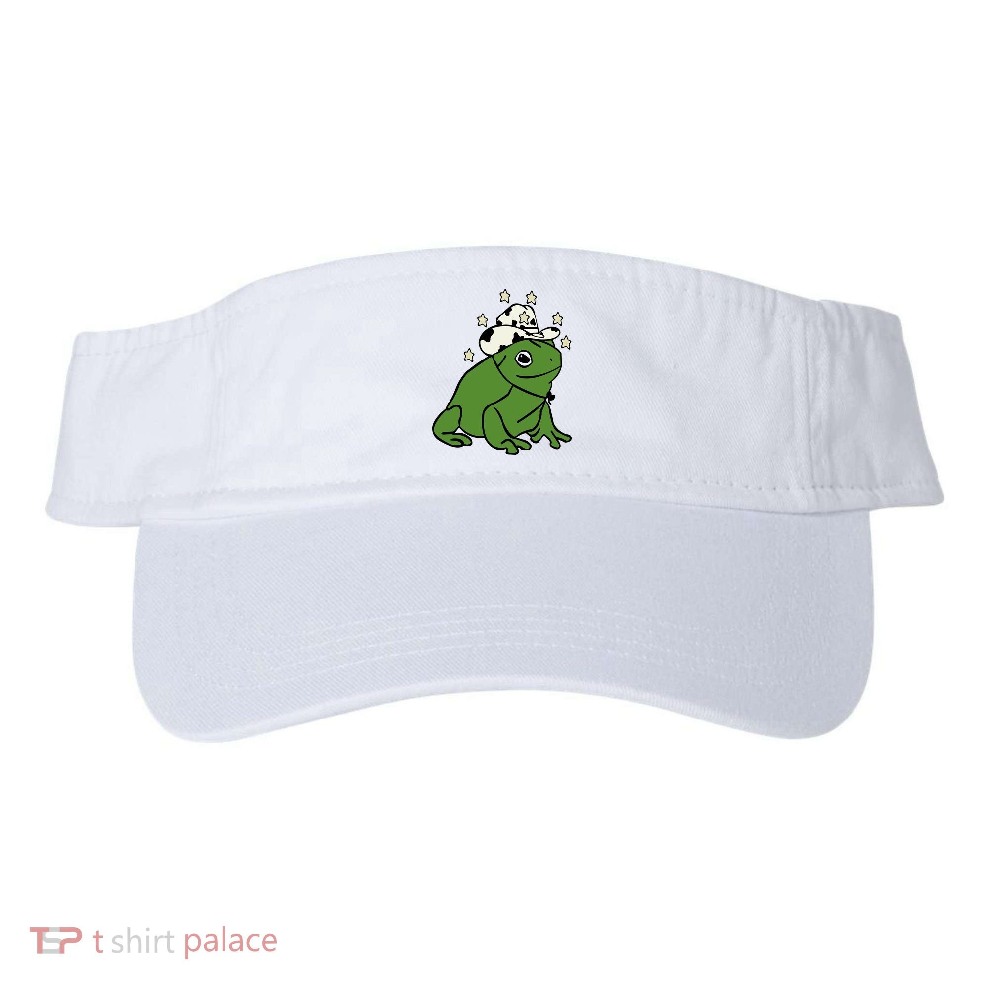 Frog With A Cowboy Hat Visor