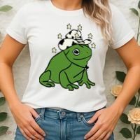 Frog With A Cowboy Hat Women's T-Shirt thumb 2
