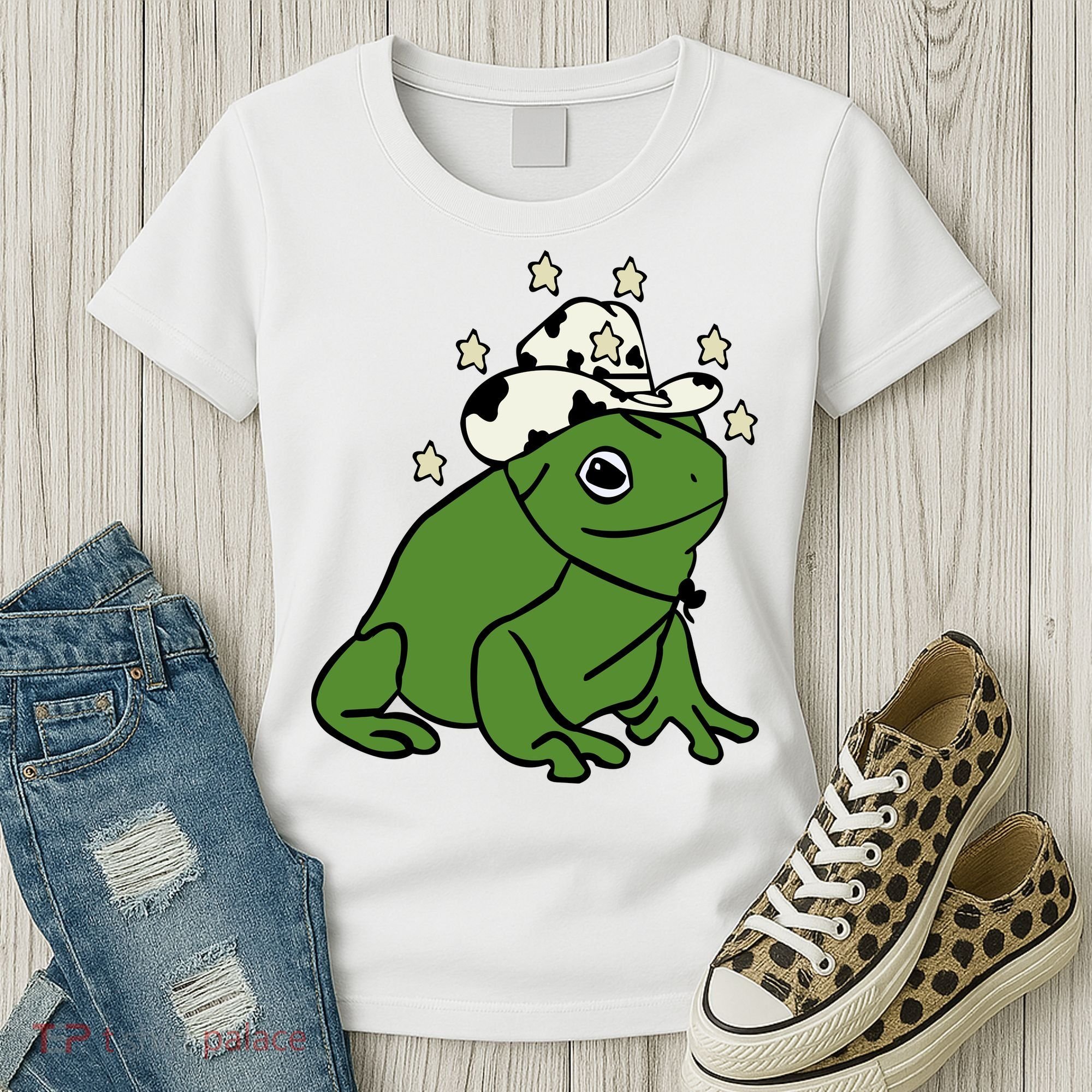 Frog With A Cowboy Hat Women's T-Shirt
