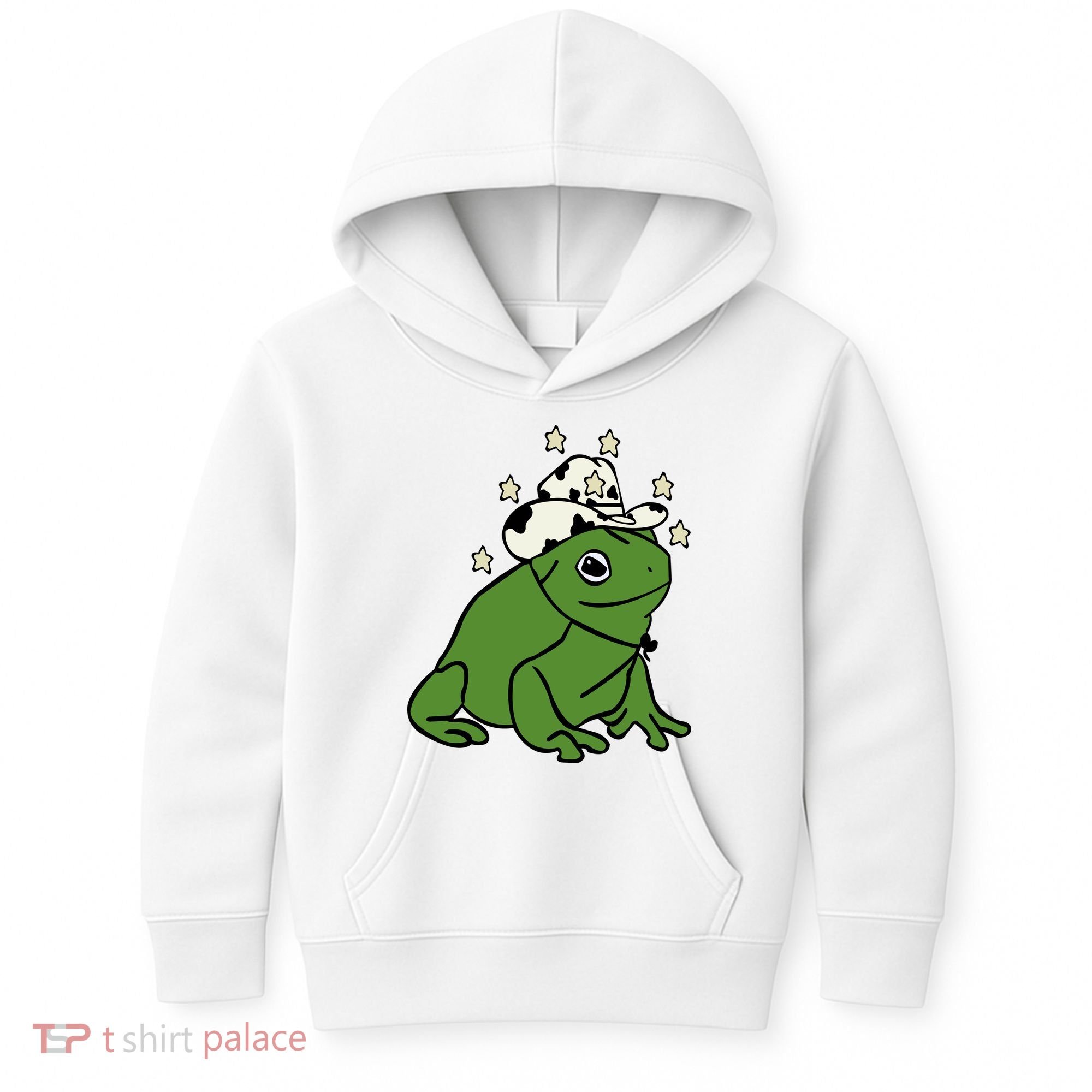 Frog With A Cowboy Hat Kids Hoodie