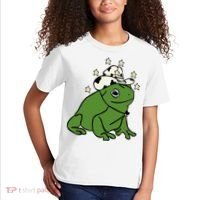 Frog With A Cowboy Hat Kids T-Shirt thumb 2