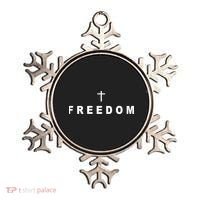 Freedom With A Cross Ornament thumb 0
