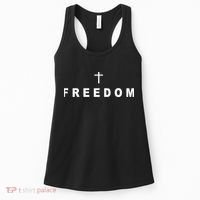 Freedom With A Cross Women's Tank Top thumb 0