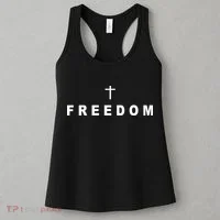 Freedom With A Cross Women's Tank Top thumb 3