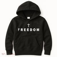 Freedom With A Cross Kids Hoodie thumb 0