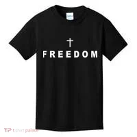 Freedom With A Cross Kids T-Shirt thumb 0