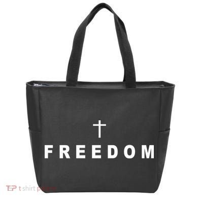 Freedom With A Cross Tote Bag