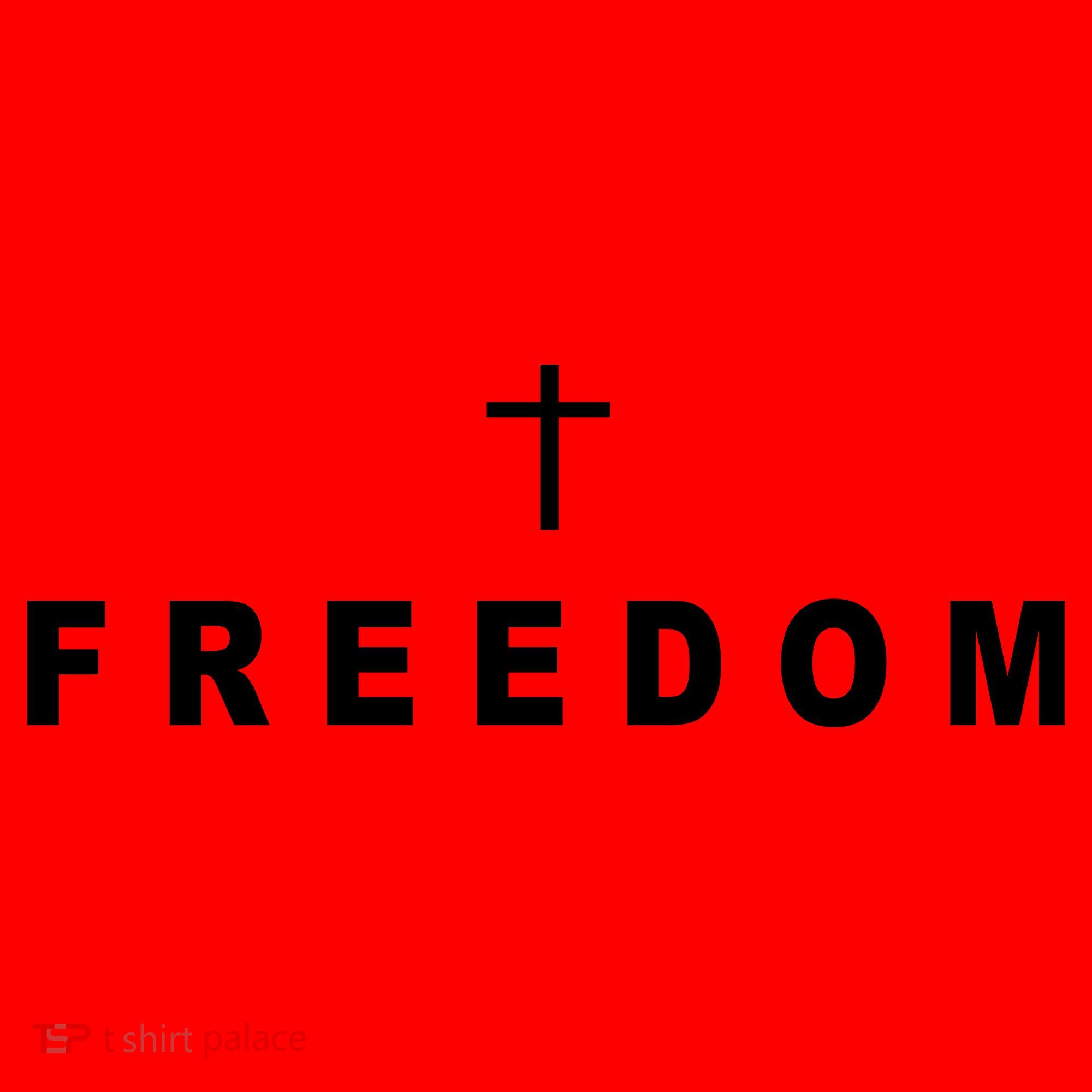Freedom With A Cross Santa Hat