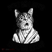 Funny What Am I Doing With My Lives Existential Crisis Cat Coffee Mug thumb 5