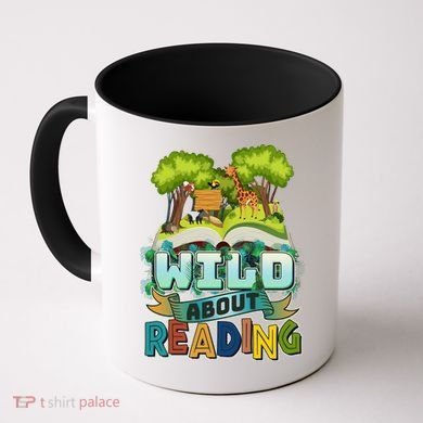 Funny Wild About Reading Book Lover Reading Fan Coffee Mug