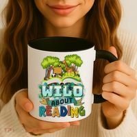 Funny Wild About Reading Book Lover Reading Fan Coffee Mug thumb 3