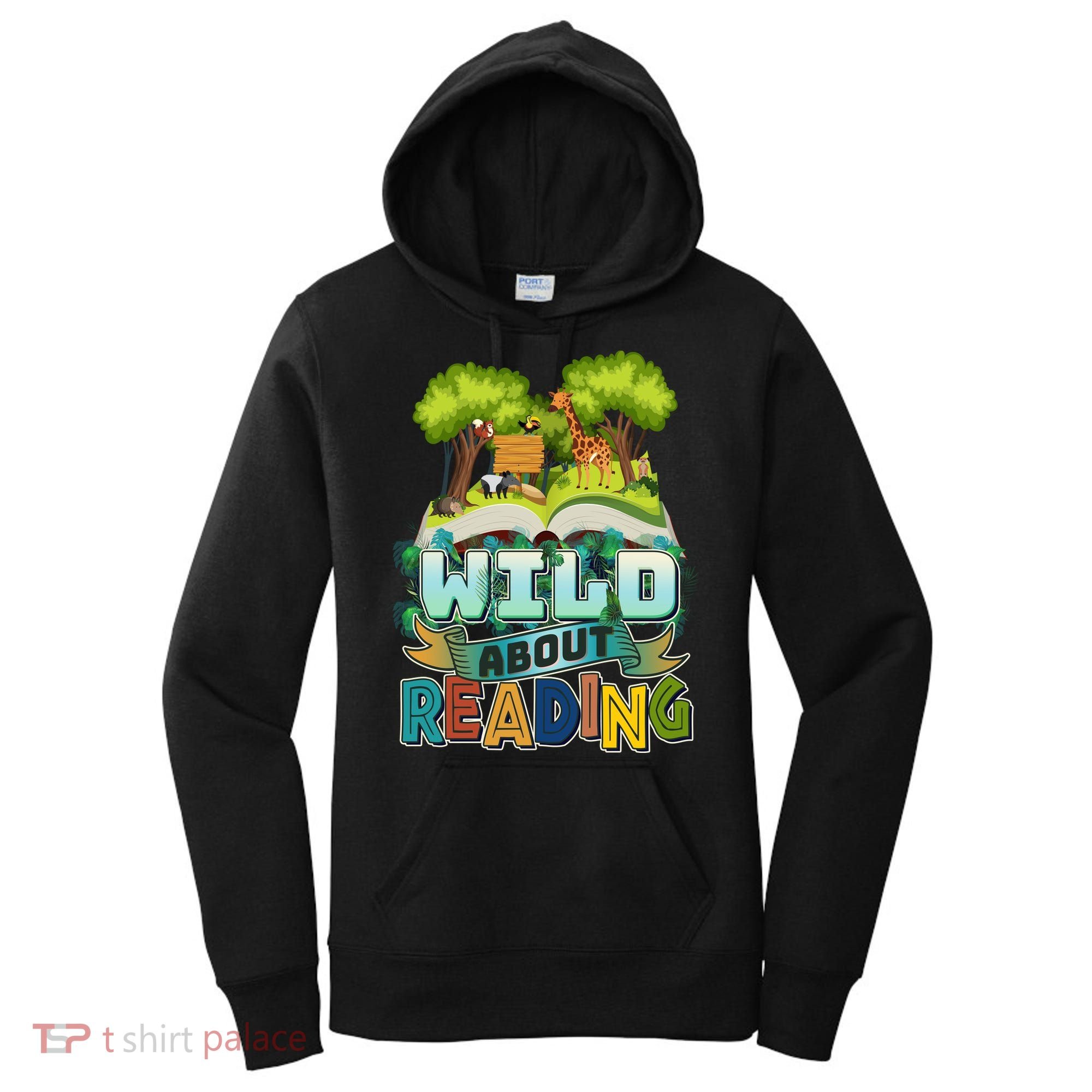 Funny Wild About Reading Book Lover Reading Fan Women's Hoodie