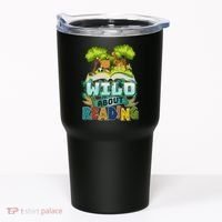 Funny Wild About Reading Book Lover Reading Fan Tumbler thumb 0