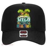 Funny Wild About Reading Book Lover Reading Fan Hat thumb 0