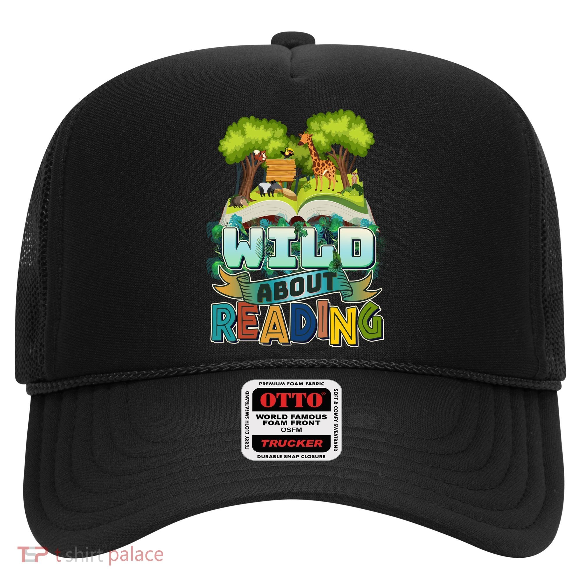 Funny Wild About Reading Book Lover Reading Fan Hat