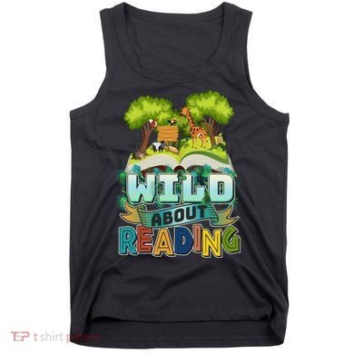 Funny Wild About Reading Book Lover Reading Fan Tank Top