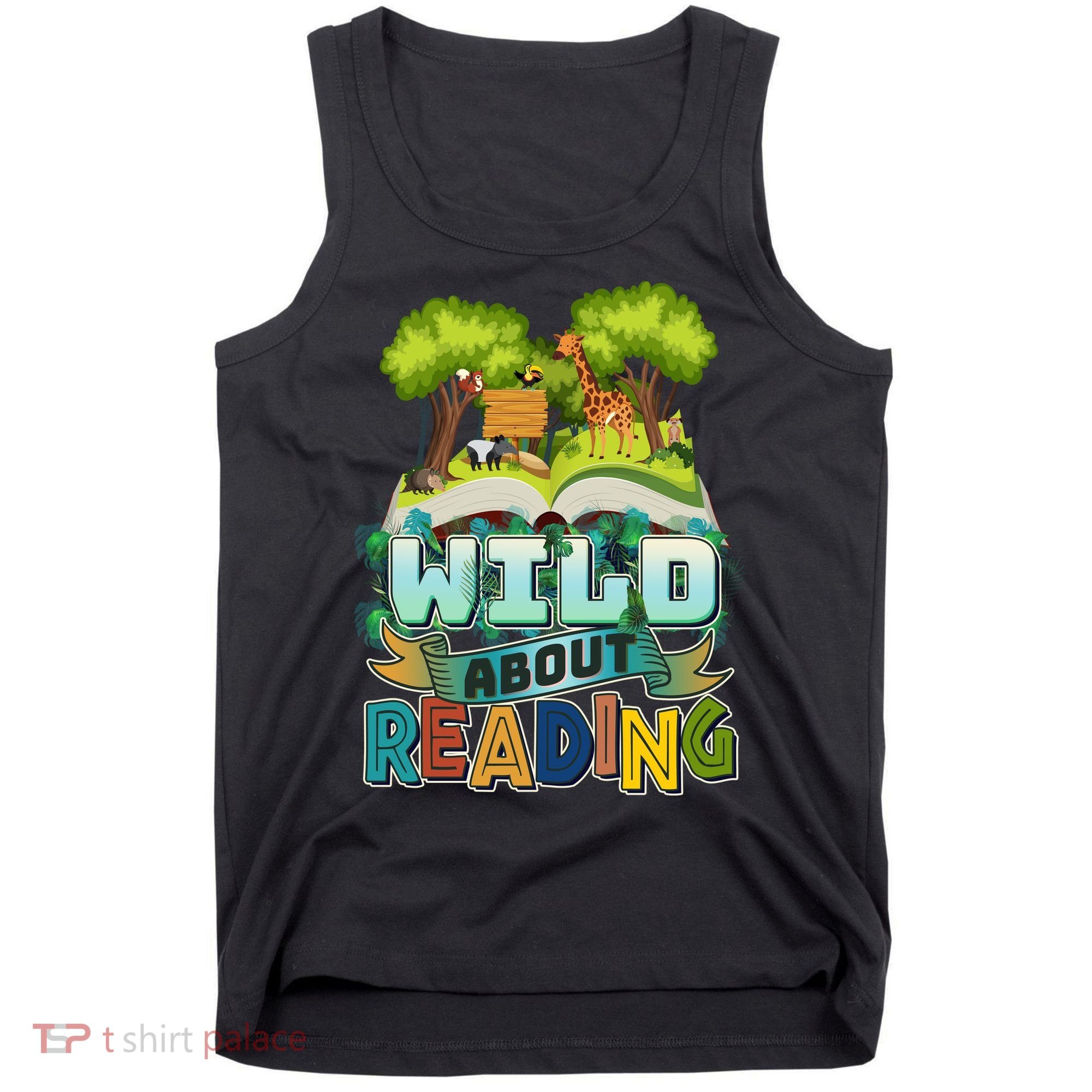 Funny Wild About Reading Book Lover Reading Fan Tank Top