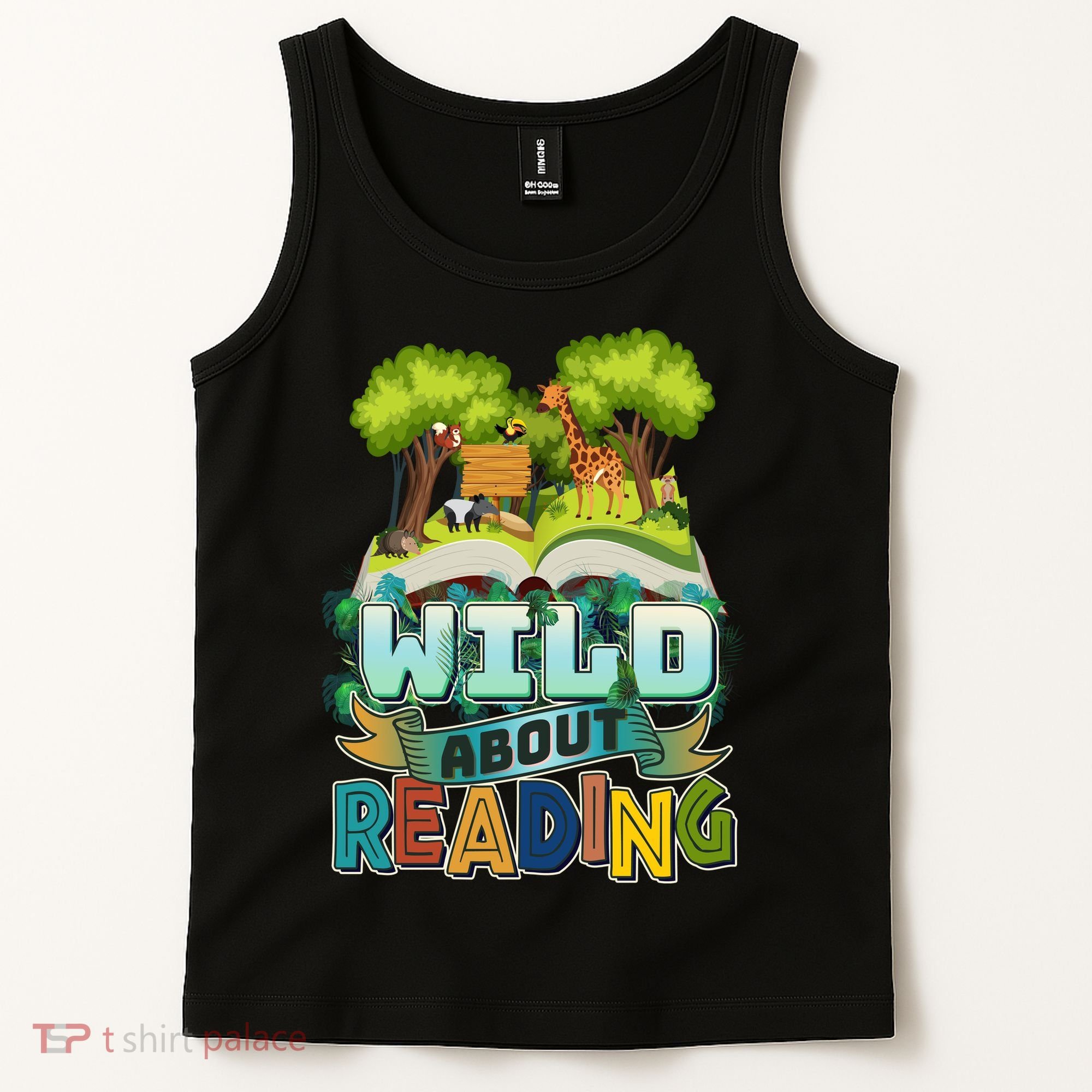 Funny Wild About Reading Book Lover Reading Fan Tank Top