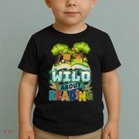 Funny Wild About Reading Book Lover Reading Fan Toddler T-Shirt thumb 2