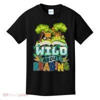 Funny Wild About Reading Book Lover Reading Fan Kids T-Shirt thumb 0