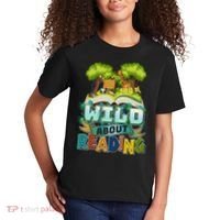 Funny Wild About Reading Book Lover Reading Fan Kids T-Shirt thumb 2