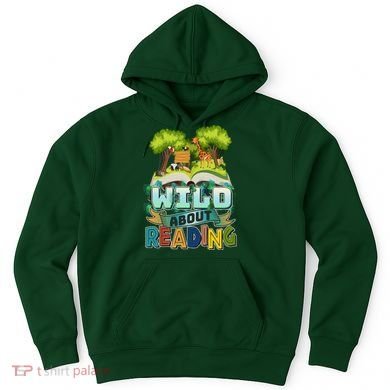 Funny Wild About Reading Book Lover Reading Fan Hoodie